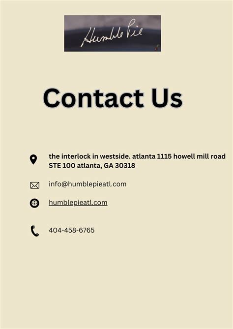 Contact Us in Westside Atlanta, GA .